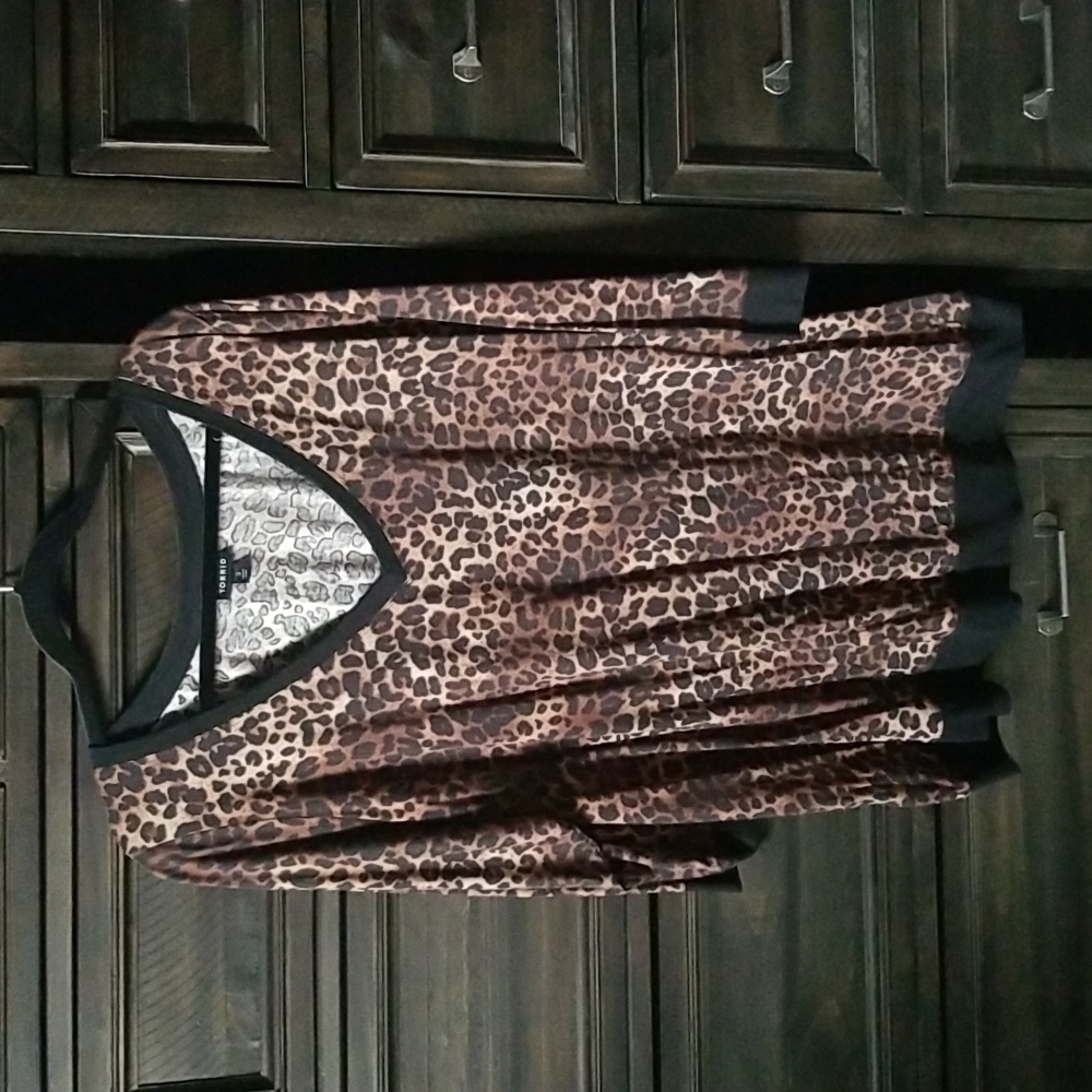 Torrid Size 3 Leopard Top